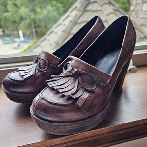 Nicole Leather Platforms 6.5
